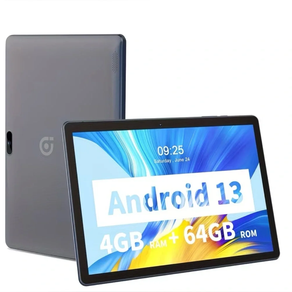 Tablet PC Android 13 64GB QuadCore Touch Screen WiFi w/SIM Slot Phone Call 10.1”